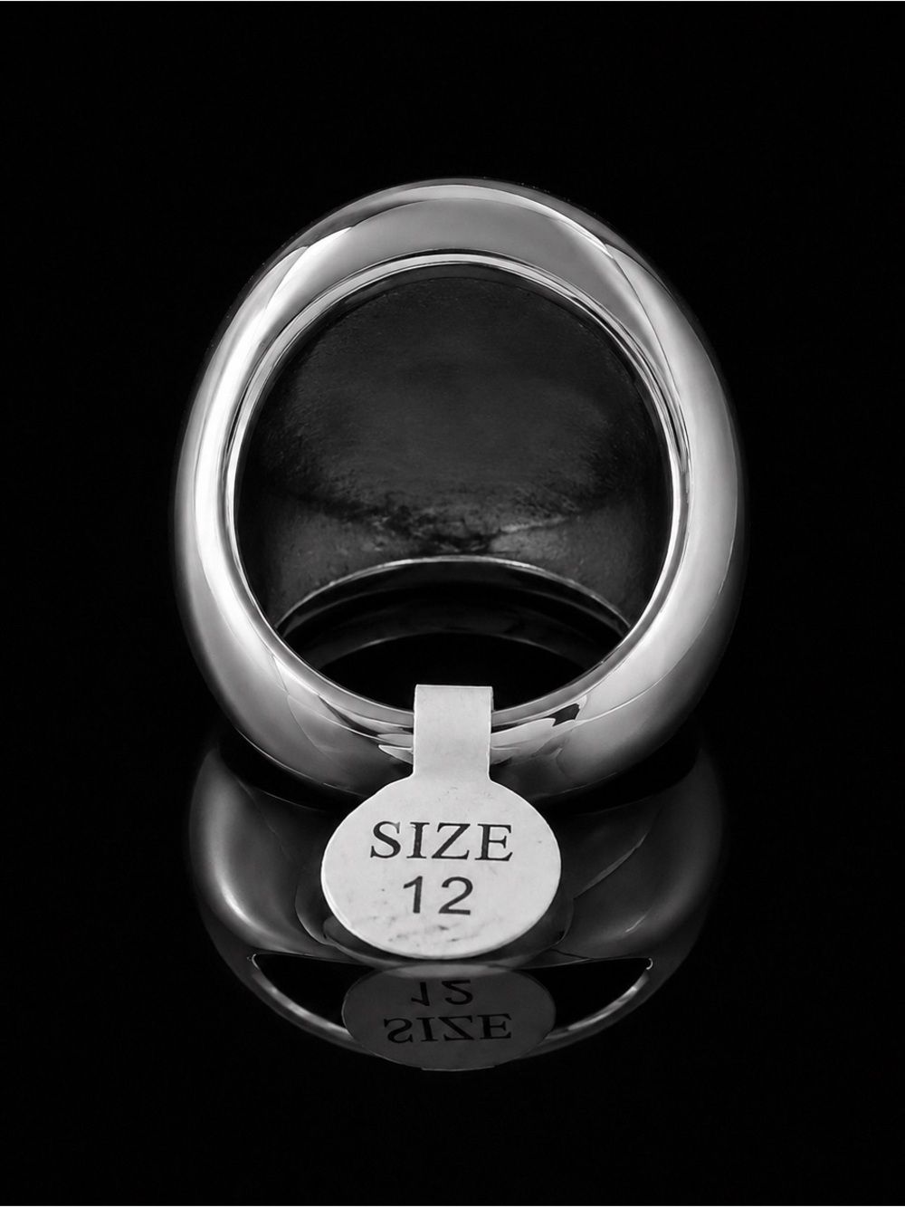 Tree of Life Ring in polished 316L stainless steel size 12 - Picture 4 of 8